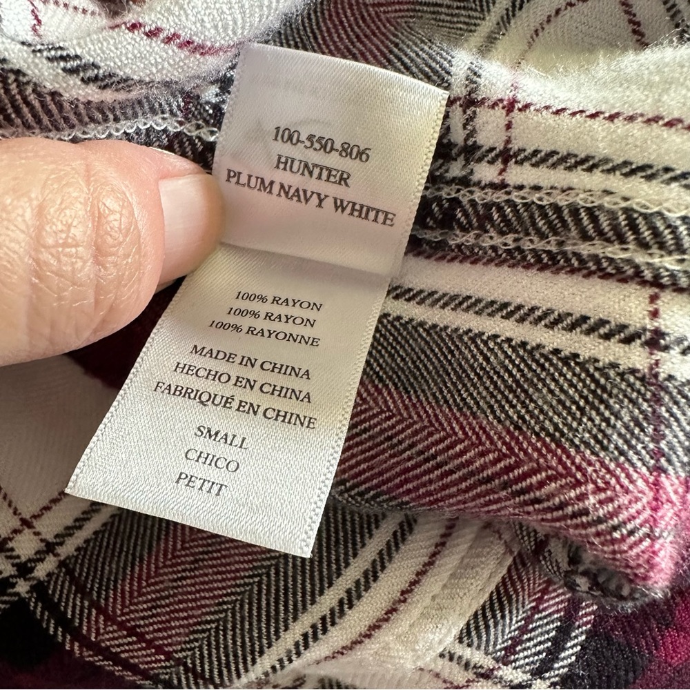 Rails Hunter Plaid Button-Up Shirt - Size S - Picture 5 of 10